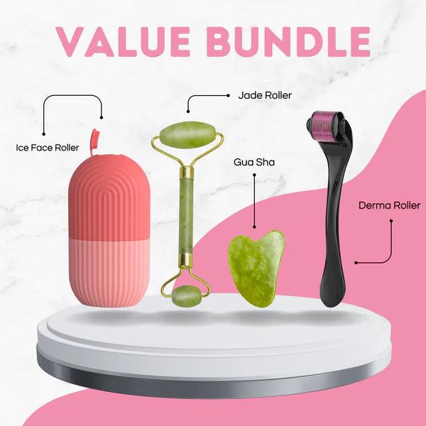Combo Pack Marble Jade Roller | Ice Roller Facial Massage | Derma Roller (pack Of 3)